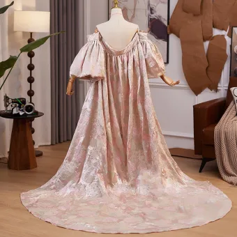 Chic Beautiful Blushing Pink Handmade Puffy Short Sleeve Printing Prom Shawl 2025