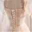Chic / Beautiful Champagne Sequins Prom Dresses Square Neckline 2023 A-Line / Princess Puffy Short Sleeve Backless Floor-Length / Long Prom Formal Dresses