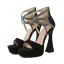 Unusual Black Rhinestone Cocktail Party Womens Shoes 2022 13 cm Stiletto Heels Open / Peep Toe Sandals High Heels