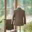 Fall Winter Coffee Long Sleeve Boys Wedding Suits 2024 Body Jewellery Coat Pants Shirt Tie