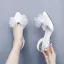 Elegant White Bow Wedding Shoes 2026 6 cm Stiletto Heels Pointed Toe Wedding High Heels