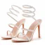 Sexy White Pearl Ankle Strap Summer Evening Party Womens Sandals 2023 10 cm Stiletto Heels Open / Peep Toe Sandals High Heels