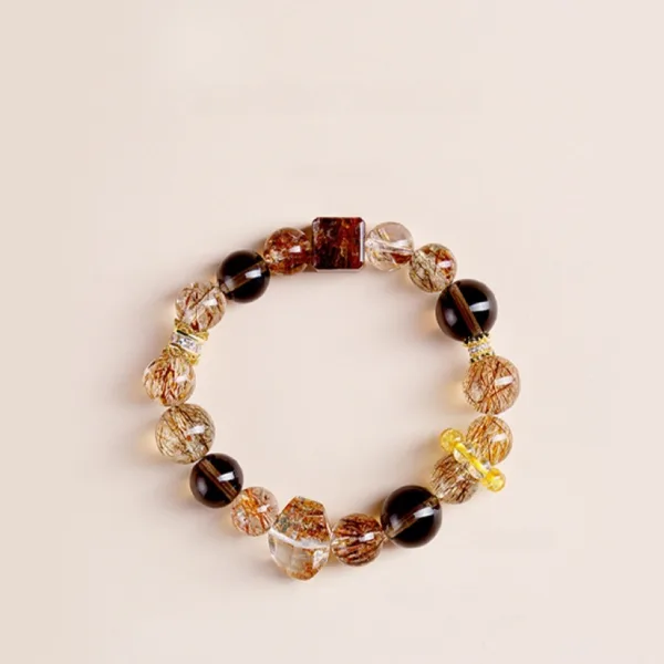 Haut de Gamme Inhabituel Noire Fait main Cristal Naturel Bracelets 2025 Accessorize
