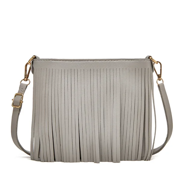 Modest / Simple Grey Casual Tassel Women's Bags Messenger Bag 2023