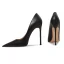 Sexig Svarta Afton Röd Sula Pumps 2023 Läder 12 cm Stilettklackar Spetsiga Pumps Högklackade