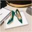 Mooie / Prachtige Zwarte Avond Rhinestone Suede Pumps 2023 Leer 8 cm Naaldhakken / Stiletto Spitse Neus Pumps Hoge Hakken