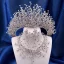 Uroczy Srebrny Rhinestone Ozdoby Do Włosów Ślubne Tiara Stop 2023