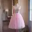 Lovely Candy Pink Beading Appliques Lace Flower Sequins Homecoming Short Graduation Dresses 2024 Ball Gown Spaghetti Straps Backless Sleeveless