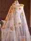 Chic / Belle Blanche Fait main Appliques Promo châle Accessorize Tulle 2025