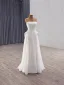 Sexy White Pearl Satin Floor-Length / Long Wedding Dresses 2025 A-Line / Princess Strapless Sleeveless Backless Wedding