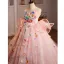 Lovely Flower Fairy Multi-Colors Appliques Blushing Pink Birthday Flower Girl Dresses 2025 Ball Gown Spaghetti Straps Sleeveless Backless Sweep Train