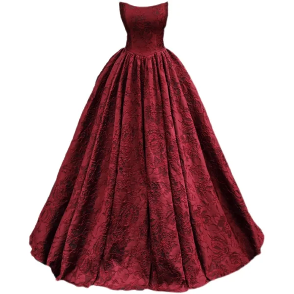 Chic Beautiful Burgundy Prom Dresses 2023 A-Line Princess Strapless Sleeveless Backless Chic Beautiful Burgundy Prom Dresses 2023 A-Line Princess Strapless Sleeveless Backless