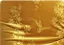 Chinese style Gold Velvet Split Front Prom Dresses 2024 Trumpet / Mermaid Off-The-Shoulder Sleeveless Backless Floor-Length / Long Prom Formal Dresses