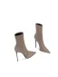 Fashion Khaki Evening Party Womens Boots 2024 Leather 10 cm Stiletto Heels Pointed Toe Boots High Heels