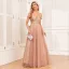 Chic / Belle Doré Paillettes Robe De Soirée 2024 Princesse Bretelles Spaghetti Sans Manches Dos Nu Longue Promo Robe De Ceremonie