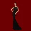 Haut de Gamme Charmant Noire Faux Diamant Robe De Soirée 2023 Princesse Encolure Carrée Manches Courtes Dos Nu Soirée Train De Balayage Robe De Ceremonie