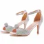 Sexy Multi-Couleurs Faux Diamant Soirée Sandales Femme 2023 Bride Cheville 7 cm Talons Aiguilles Peep Toes / Bout Ouvert Sandales Talons Hauts