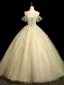 Elegant Sage Green Beading Sequins Appliques Prom Dresses 2025 Ball Gown Spaghetti Straps Sleeveless Backless Floor-Length / Long Formal Dresses