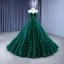 High-end Vintage / Retro Dark Green Pleated Prom Dresses 2023 Ball Gown Strapless Beading Sleeveless Backless Sweep Train Prom Formal Dresses