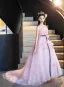 Flower Fairy Sky Blue Appliques Bow Sash Birthday Flower Girl Dresses 2025 Ball Gown Scoop Neck Sleeveless Sweep Train