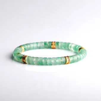 Chic Beautiful Mint Green Jadeite Gradient Color Handmade Bracelet Accessories 2026