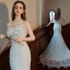 Charmant Ivoire Appliques En Dentelle Fleur Robe De Mariée 2022 Trompette / Sirène Bustier Sans Manches Dos Nu Longue Mariage