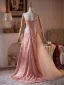 Romantisch Rosa Ballkleider 2026 A Linie Bandeau Ärmellos Rückenfreies Sweep / Pinsel Zug Ball Festliche Kleider