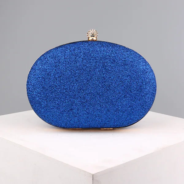 Sparkly Royal Blue Rhinestone Evening Party Cocktail Party Clutch Bags 2023