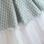 Chic / Belle Vert Cendré Courte Anniversaire Robe Ceremonie Fille 2022 Robe Boule Encolure Dégagée Gonflée Manches Courtes Robe Ceremonie Fille