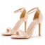 Sexy White Evening Party Pearl Ankle Strap Womens Sandals 2025 10 cm Stiletto Heels Open / Peep Toe Sandals High Heels