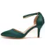 Schlicht Schwarz Ball Sandalen Damen 2024 Knöchelriemen 7 cm Stilettos Spitzschuh Hochhackige