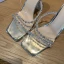 Sexy Silver Rhinestone Evening Party Womens Sandals 2022 9 cm Stiletto Heels Pointed Toe Sandals High Heels