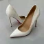 Schöne Weiß Abend Rote Sohle Pumps 2025 12 cm Stilettos Spitzschuh Hochhackige