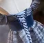Modest / Simple Ocean Blue Prom Dresses 2024 Ball Gown Off-The-Shoulder Short Sleeve Backless Floor-Length / Long Prom Formal Dresses