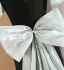 Chic / Belle Noire Robe De Bal 2024 Trompette / Sirène Encolure Carrée Gonflée Manches Courtes Dos Nu Noeud Longue Promo Robe De Ceremonie