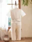 Fashion Khaki 5-piece Short Sleeve Boys Wedding Suits 2024 Body Jewellery Pants Shirt Vest