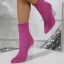 Fashion Black Street Wear Suede Sock Boots 2024 9 cm Crystal Block Heels Pointed Toe Womens Boots