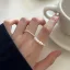 Enkla Silver Saterling Silver Pärla Ringar Tillbehör 2023