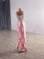 Haut de Gamme Rougissant Rose Fait main Faux Diamant Fendue devant Robe De Bal 2025 Trompette / Sirène Bustier Sans Manches Dos Nu Tribunal Train Robe De Ceremonie