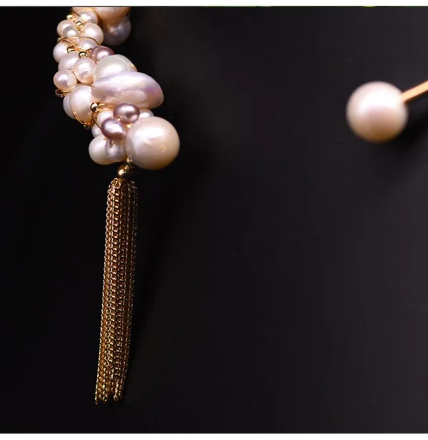 Fashion Gold Pearl Evening Party Necklaces Accessories 2024