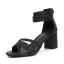 Roman Beige Summer Casual Street Wear Womens Sandals 2023 Ankle Strap 7 cm Thick Heels Open / Peep Toe Sandals High Heels