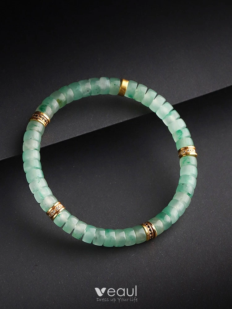 hello molly green silk dress Mint Green Charm Necklace main image 0