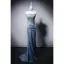 Sexy Bleu Ciel Faux Diamant Robe De Soirée 2026 Trompette / Sirène Bustier Sans Manches Dos Nu Train De Balayage Soirée Robe De Ceremonie
