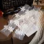 Élégant Blanche Fait main En Dentelle Fleur Mariage Gants Mariage 2026 Tulle
