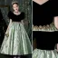 Elegant Black Rhinestone Sequins Birthday Flower Girl Dresses 2022 Ball Gown V-Neck Puffy Short Sleeve Backless Floor-Length / Long Flower Girl Dresses