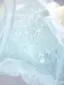 Charmant Himmelblau Pailletten Ballkleider 2023 Ballkleid Eckiger Ausschnitt Kurze Ärmel Geschwollenes Rückenfreies Hof-Schleppe Ball Festliche Kleider