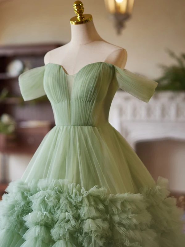 sage green short prom dress Siaroyne Stunning Satin Off the Shoulder Sage Green Homecoming Dress T –  Siaoryne main image 1