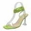 Prisvärd Grön Gatukläder Sandaler Dam 2022 Ankelband 9 cm Stilettklackar Peep Toe Sandaler Sandaler Dam Högklackade
