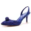 Sexy Summer Sky Blue Rhinestone Cocktail Party 2023 7 cm Stiletto Heels Pointed Toe Womens Sandals