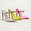 Transparent Silver Cocktail Party Womens Sandals 2022 Rhinestone 11 cm Stiletto Heels Pointed Toe Womens Sandals High Heels